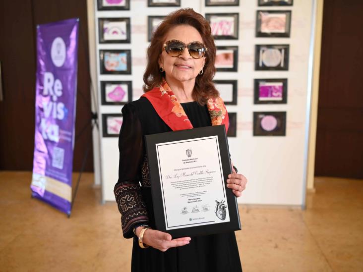 Doctora Luz María del Castillo Reynoso recibe reconocimiento por sus 38 años de trayectoria profesional