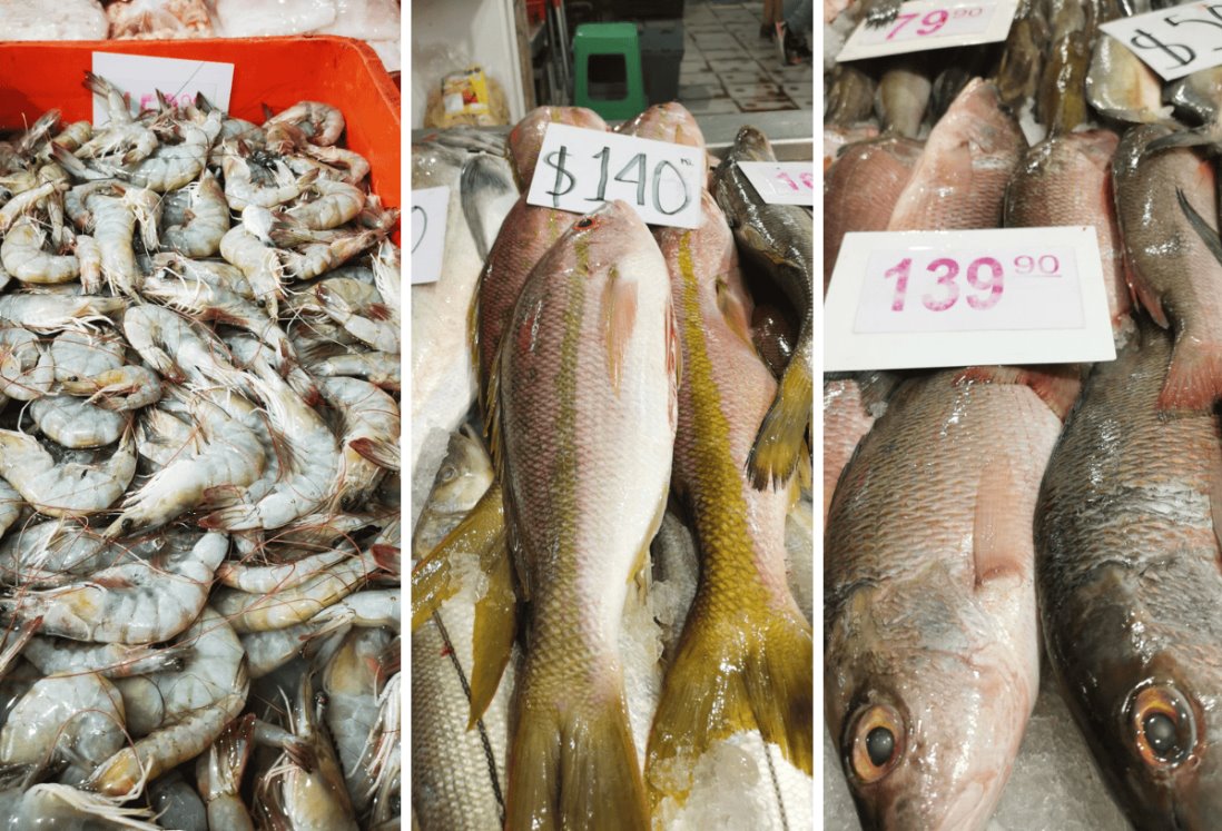 Esto es lo que cuesta el kilo de camarón y robalo en los mercados de Veracruz