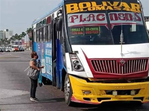 ¿Cuál es la multa que puede recibir un chofer de camiones urbanos en Veracruz por conducir ebrio?