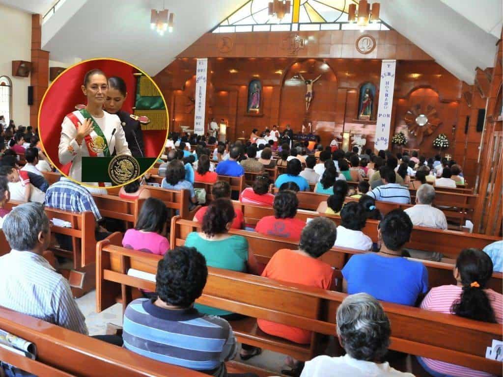 Iglesia católica de Coatzacoalcos bendice gobierno de Claudia Sheinbaum