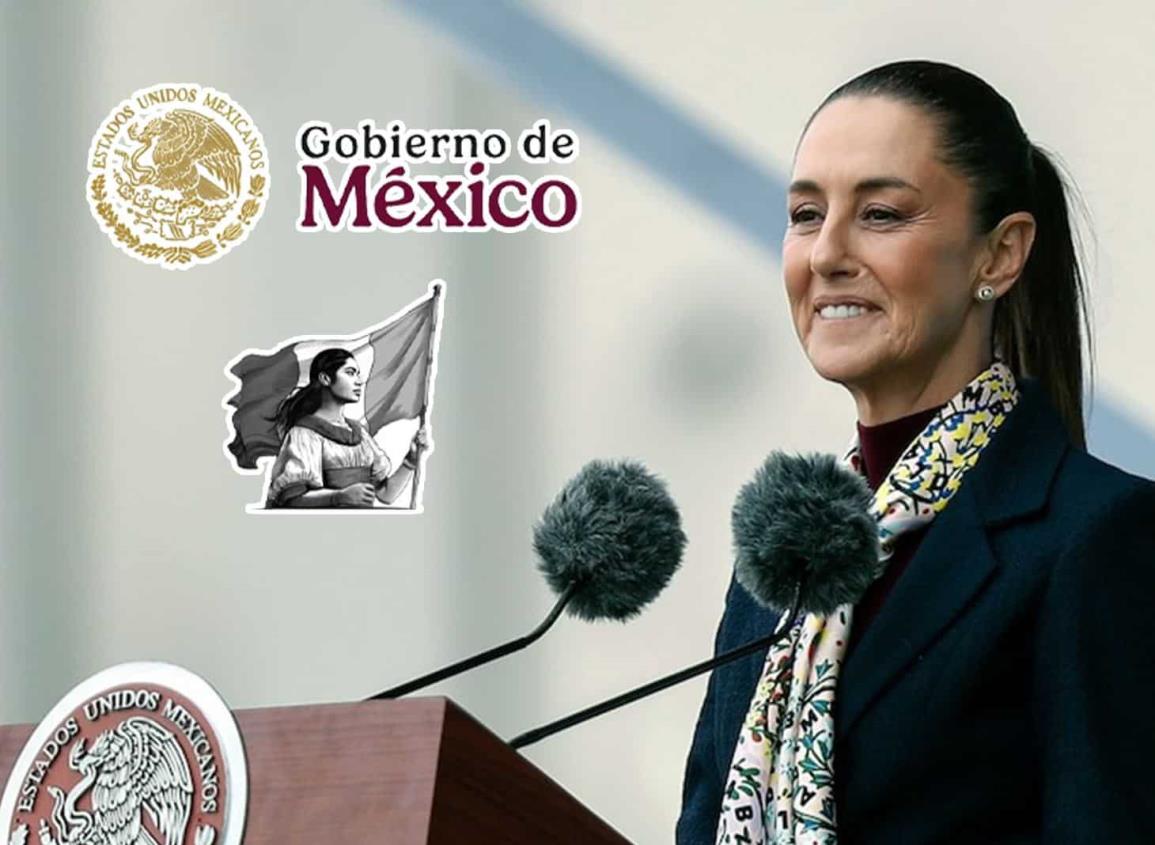 Esto significa la mujer que aparece el nuevo logo del gobierno de México