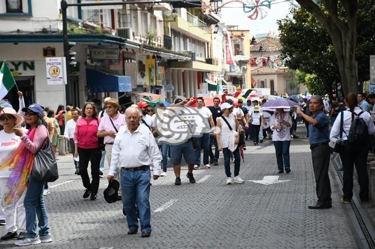 Trabajadores del Poder Judicial se manifiestan una vez más en Xalapa; piden diálogo con Claudia Sheinbaum