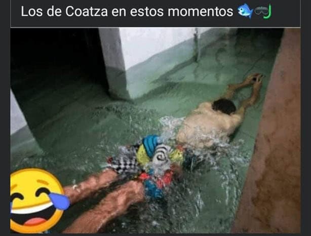 Se viralizan memes tras fuertes lluvias en Coatzacoalcos | Fotos