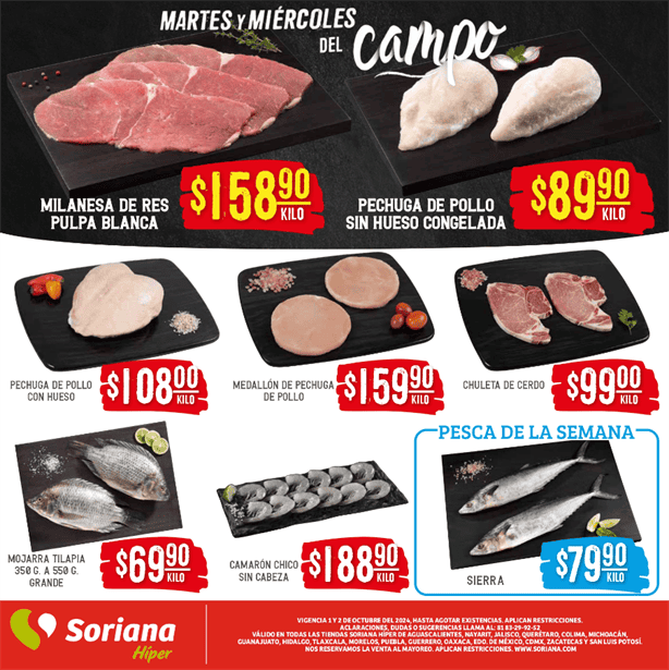 Miércoles del Campo en Soriana: estas son las mejores ofertas de hoy 2 de octubre 