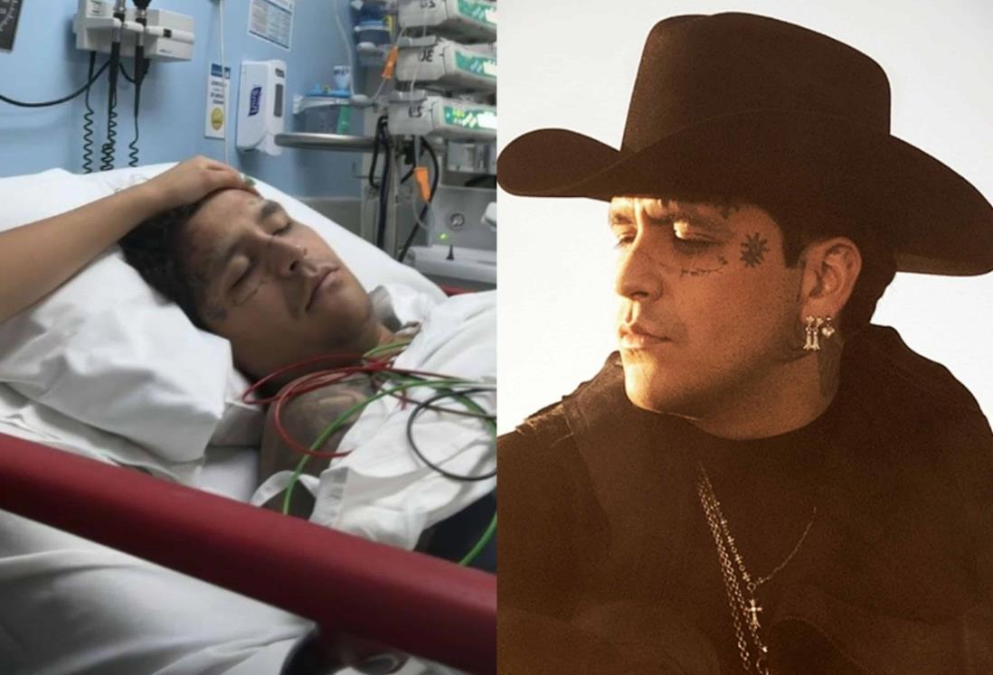 Christian Nodal y todas las veces que ha sido hospitalizado ¿Cómo está de salud?