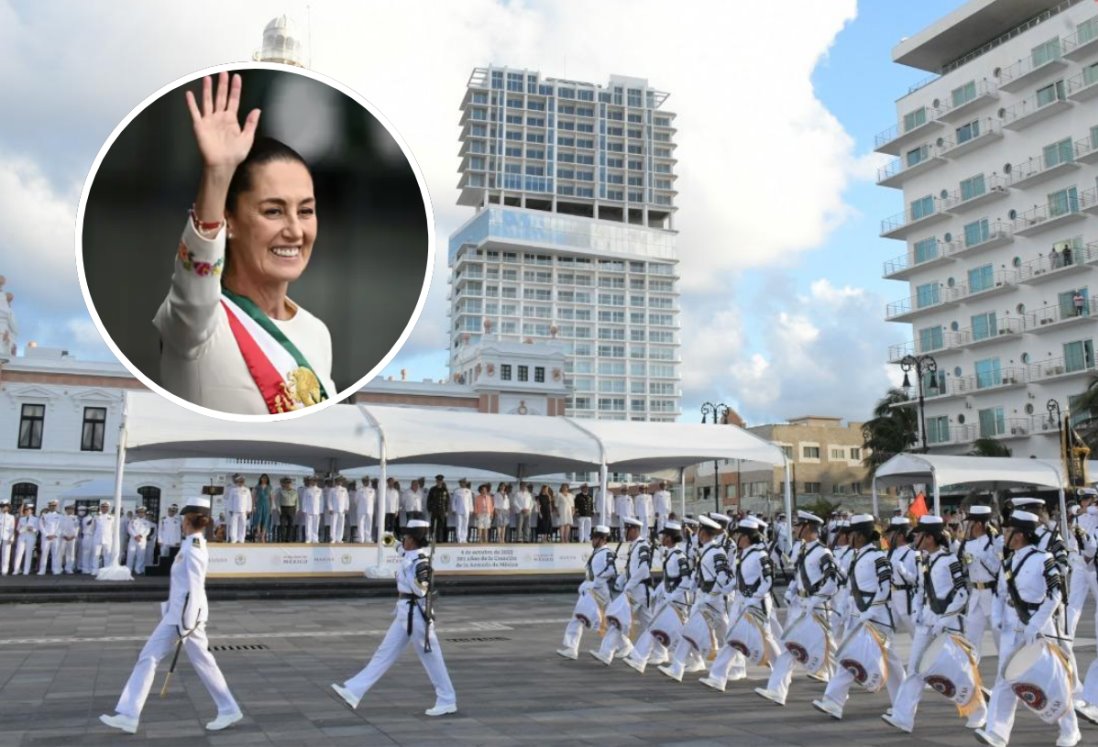 Claudia Sheinbaum podría estar en conmemoración de la Armada de México en Veracruz