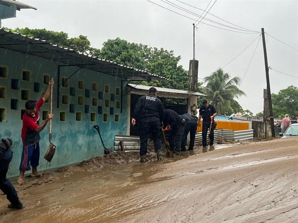 Por afectaciones de intensas lluvias activan Plan Tajín en Coatzacoalcos y Agua Dulce