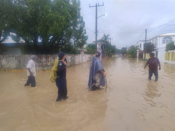 Por afectaciones de intensas lluvias activan Plan Tajín en Coatzacoalcos y Agua Dulce