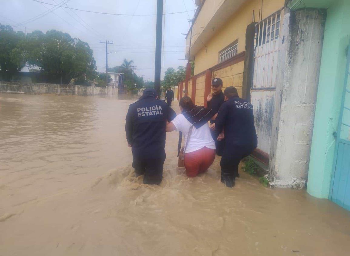 Por afectaciones de intensas lluvias activan Plan Tajín en Coatzacoalcos y Agua Dulce