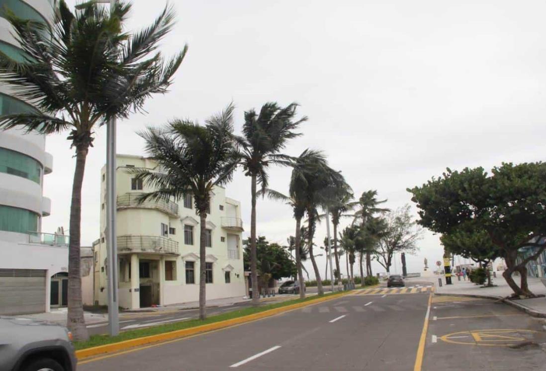 Norte en Veracruz alcanza racha de 92.9 km/h hoy 2 de octubre