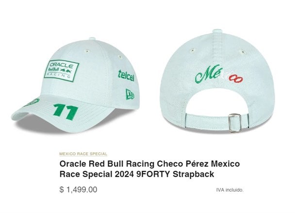 Gorra de Checo Pérez México 2024; ¿cuánto cuesta y dónde comprar?