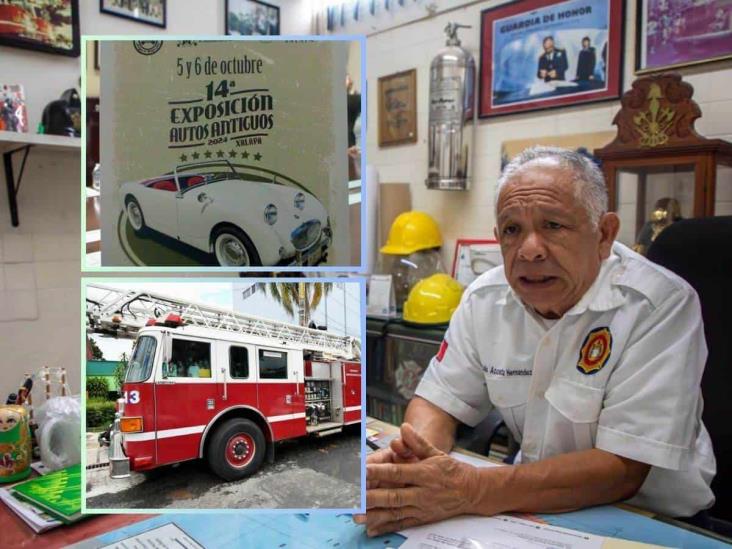 Bomberos de Xalapa participarán en exposición de autos antiguos