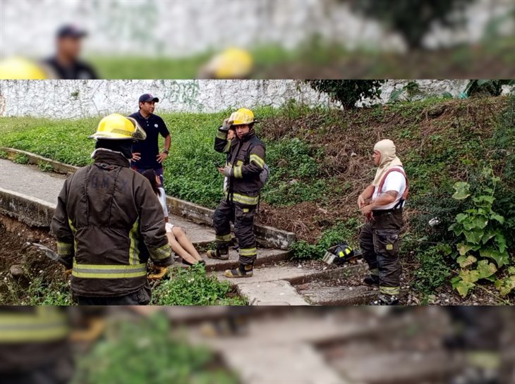 Joven se queda atrapada en una grieta en Xalapa: ¿Qué ocurrió? 