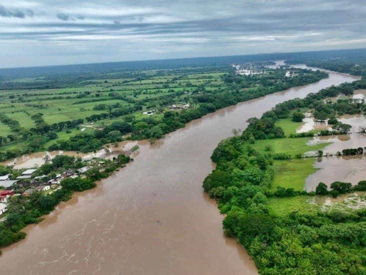 En estos 7 municipios se podría desbordar el río Coatzacoalcos ¡Mantente alerta!