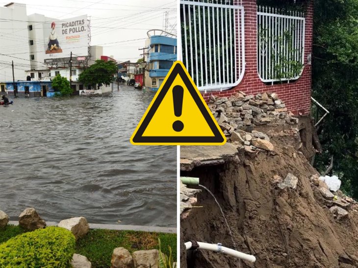 Depresión Tropical 11-E deja estragos en Veracruz; hay 2 mil 500 viviendas afectadas 