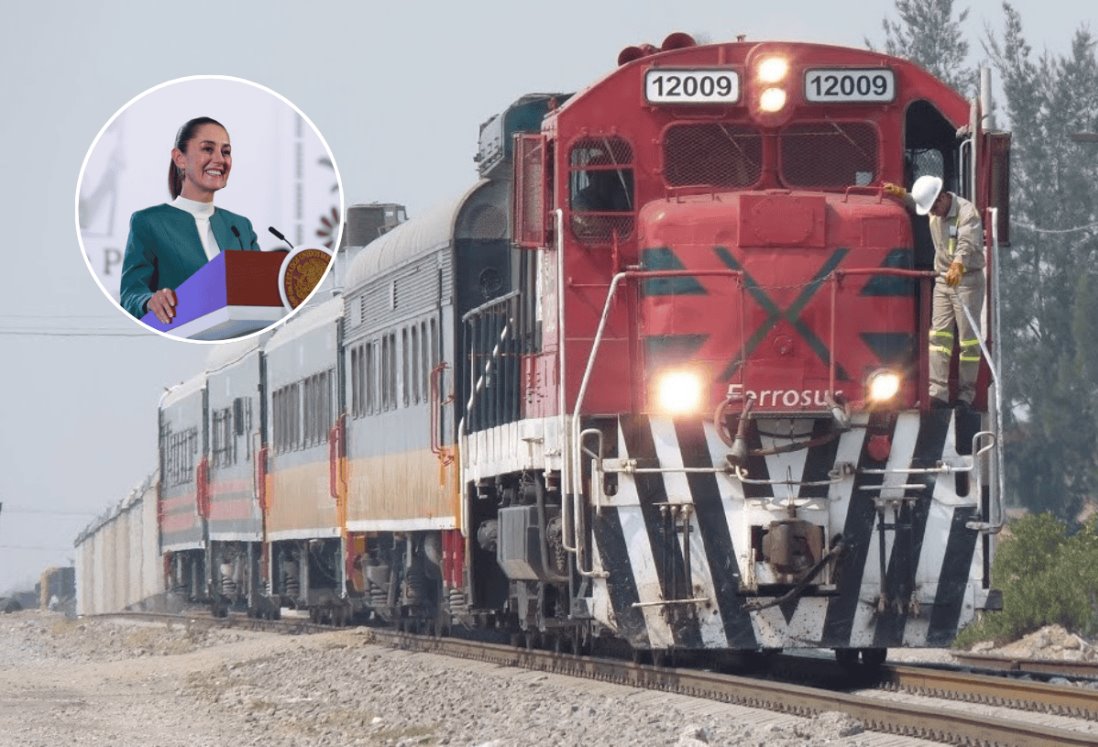 ¿Cuánto recorrerá el tren de pasajeros que Claudia Sheinbaum prometió para Veracruz?