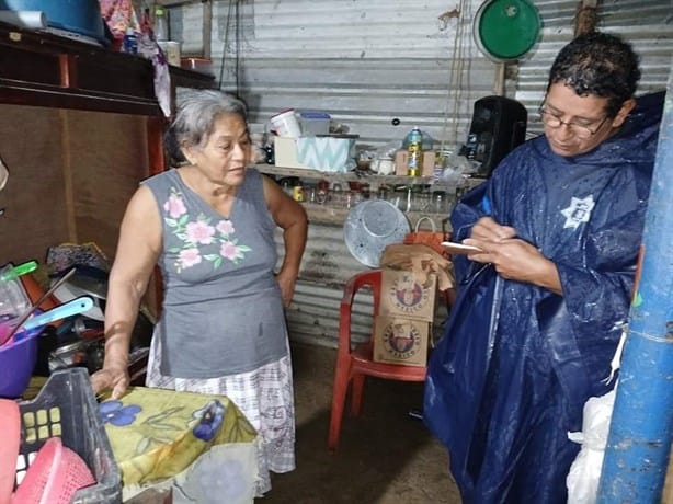 Autoridades de Moloacán realizan recuento de daños por lluvias, este es el total de familias afectadas