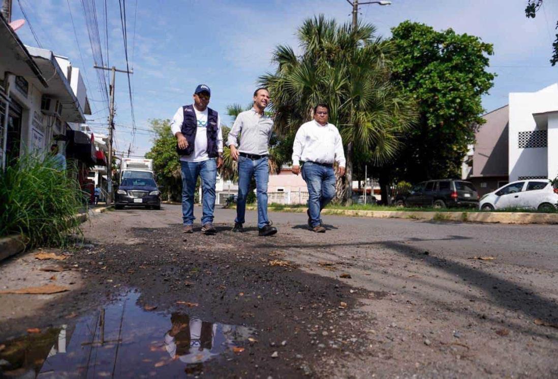 Anuncia alcalde de Boca del Río pavimentación de calles en fraccionamiento La Tampiquera