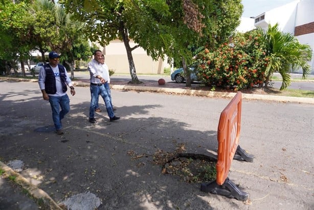 Anuncia alcalde de Boca del Río pavimentación de calles en fraccionamiento La Tampiquera