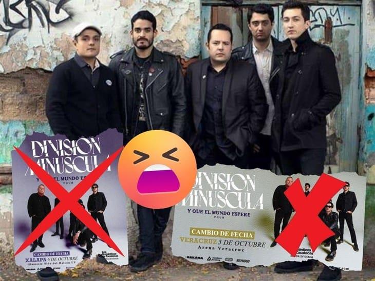 ¡Otra vez! Cancelan conciertos de División Minúscula en Xalapa y Veracruz, ¿por qué motivo?