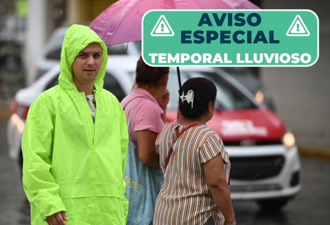 Activan aviso especial por temporal lluvioso en Veracruz