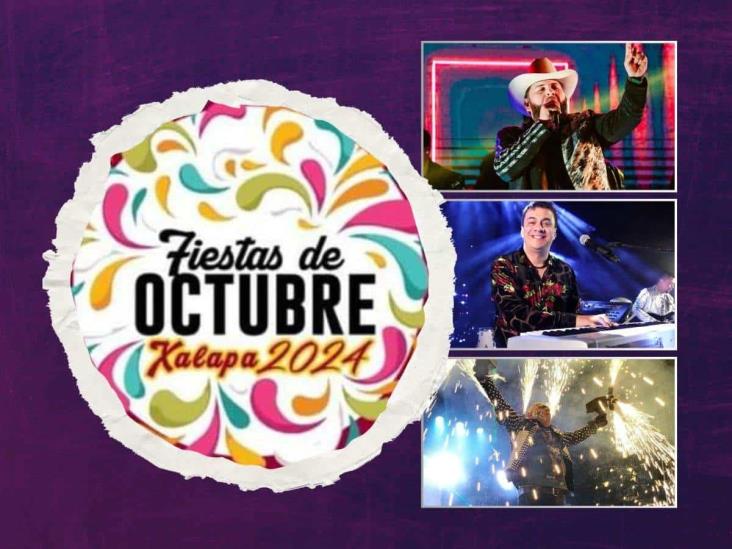 Fiestas de Octubre en Xalapa: ¿Cuándo inician y qué artistas vienen?