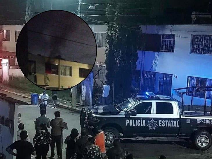 Se reporta incendio al interior de un dúplex en Río Blanco