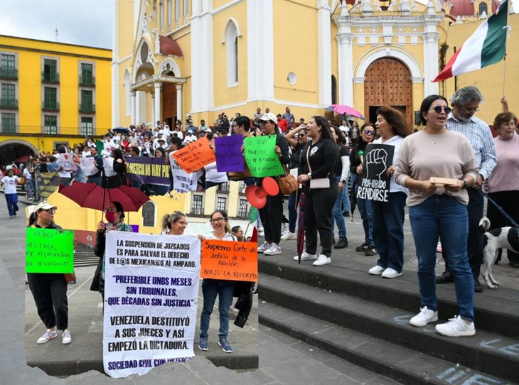 Trabajadores del Poder Judicial protestan de nuevo en Xalapa; extenderán paro de labores