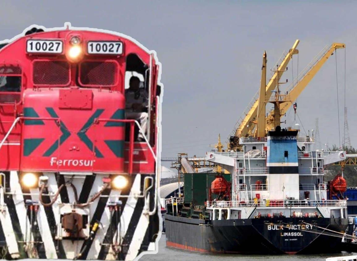 Por bloqueo en puente ferroviario de Puebla, millones de pérdidas para puertos de Veracruz y Coatzacoalcos