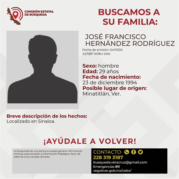 Localizan en Sinaloa a dos hombres desaparecidos originarios de Veracruz: Se busca a sus familiares