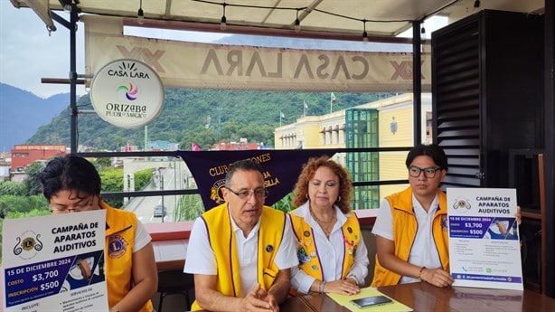 ¿No escuchas bien? En Orizaba, Club de Leones anuncian Campaña de Aparatos Auditivos a bajos costos