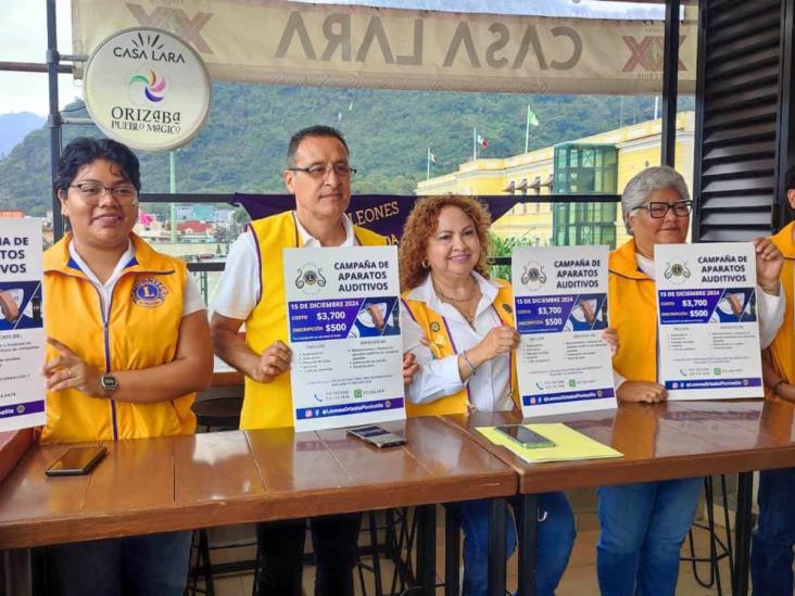 ¿No escuchas bien? En Orizaba, Club de Leones anuncian Campaña de Aparatos Auditivos a bajos costos