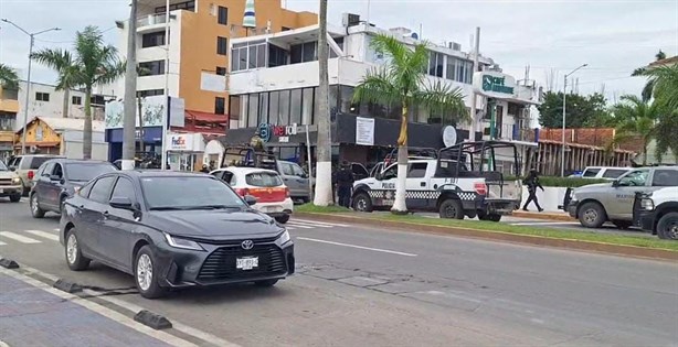 Intensa movilización policiaca en Tuxpan por levantón y reporte de hombres armados