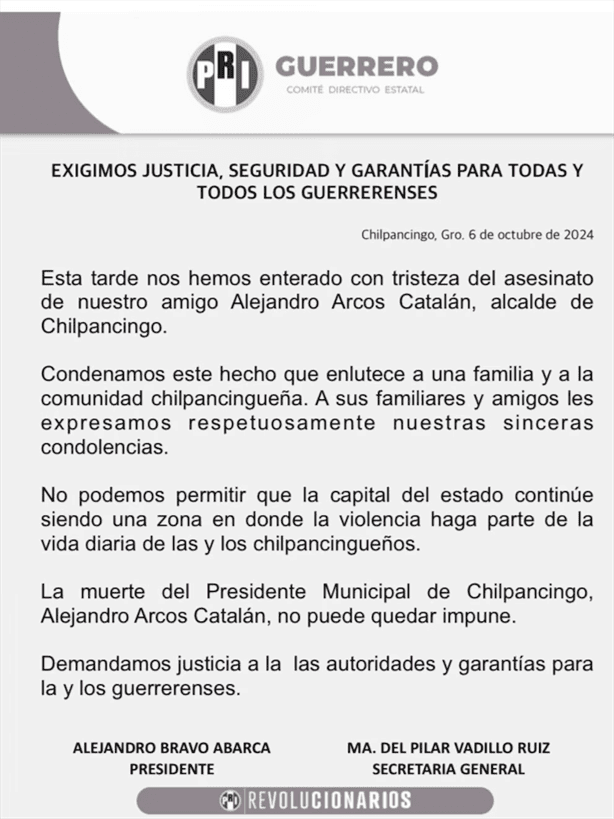 Asesinan a Alejandro Arcos, alcalde de Chilpancingo, Guerrero a una semana de tomar el cargo