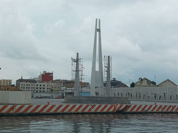 Así avanza la Plaza del Heroísmo en el Malecón de Veracruz