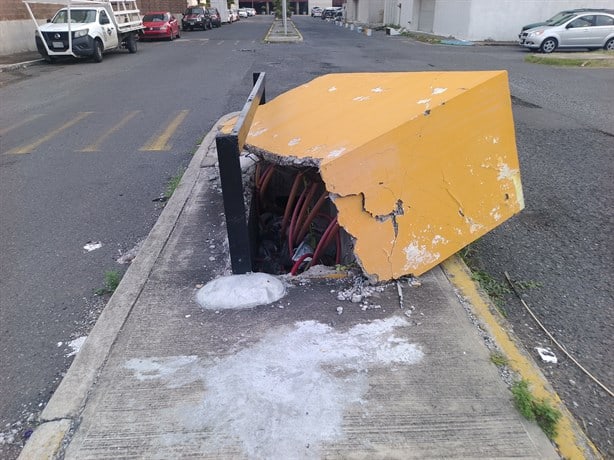 Alertan por transformador en Boca del Río que podría ocasionar un accidente