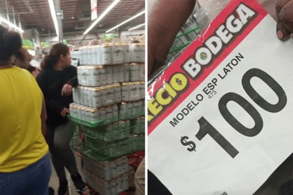 Se arma trifulca en Bodega Aurrera de Orizaba; personas aprovechaban error para comprar cerveza