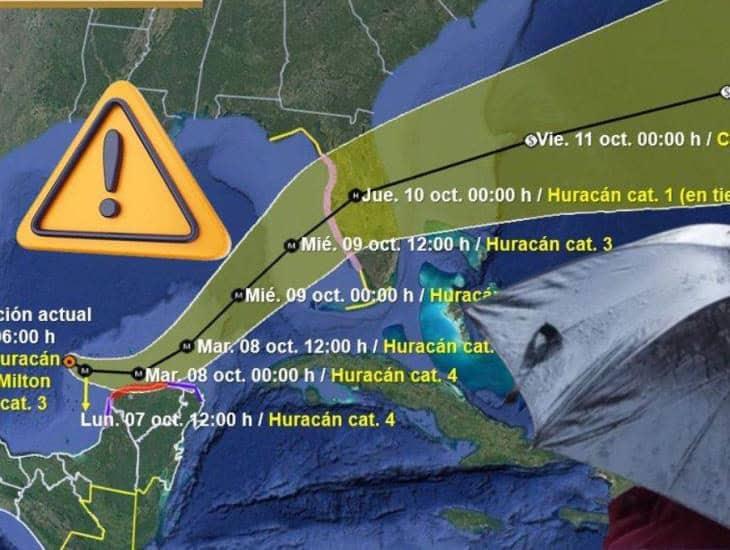 Huracán Milton: es extremadamente peligroso; en menos de 8 horas creció a categoría 5