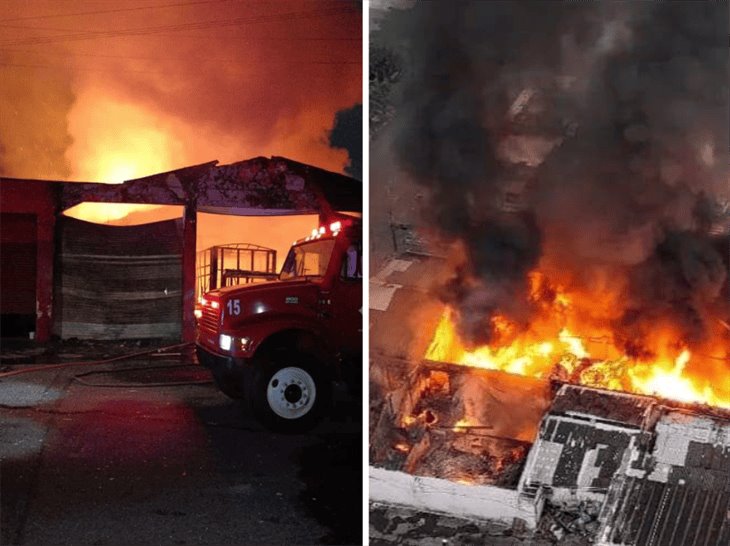 Fuerte incendio consume bodega en el Centro de Veracruz: ¿Qué pasó? (+VIDEO)