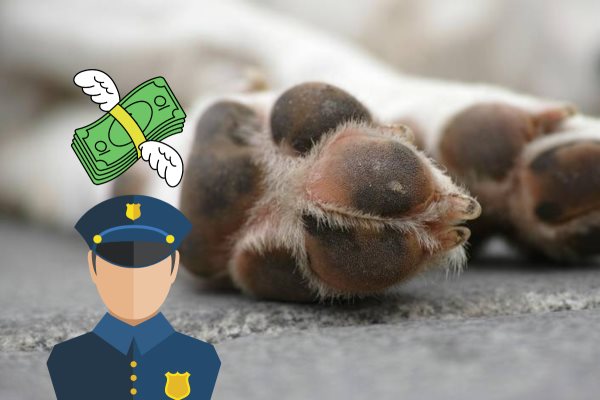 ¿De cuánto es la multa o sanción por abandonar cuerpos de perritos en la calle?