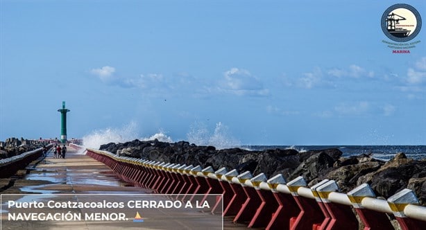 Huracán Milton: cierran puerto de Coatzacoalcos a la navegación menor; se observa intenso oleaje l VIDEO