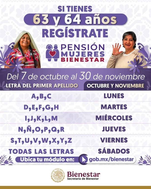 Pensión Mujeres Bienestar de 60 a 64 años: ¿cuándo es la fecha del primer pago?