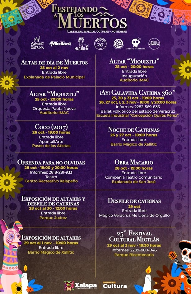 Día de Muertos en Xalapa: Conoce la cartelera de actividades octubre-noviembre 