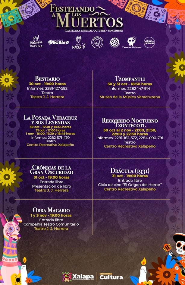 Día de Muertos en Xalapa: Conoce la cartelera de actividades octubre-noviembre 