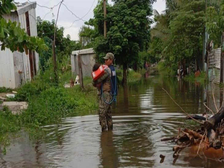 Más de 5 mil casas en Coatzacoalcos fueron afectadas por las lluvias