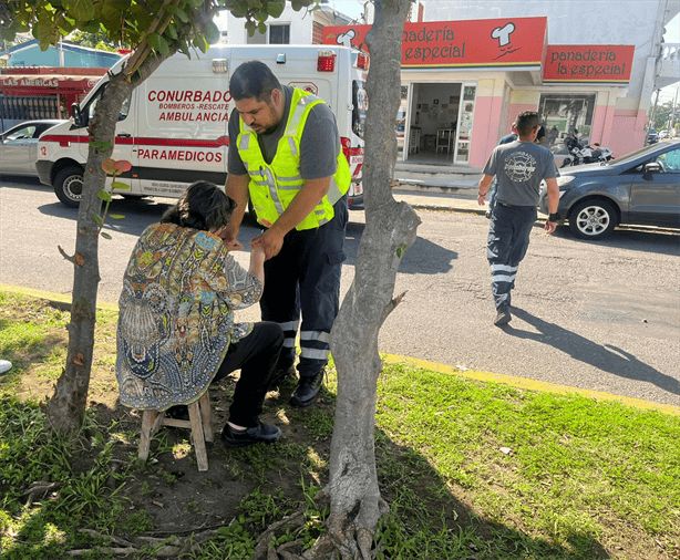 Accidente en fraccionamiento Reforma de Veracruz deja una persona lesionada