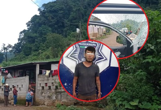 Hombre es detenido en Atzacan; habría causado daños a una patrulla municipal