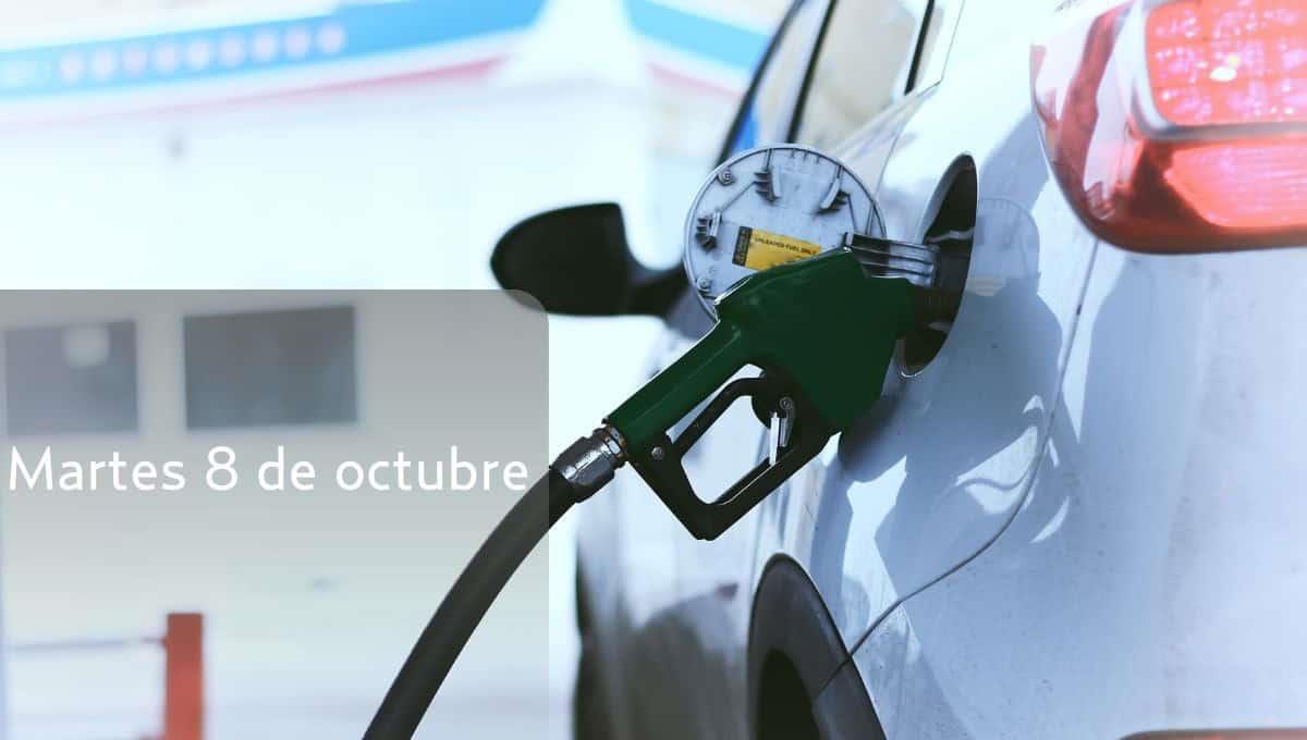 Este es el precio de la gasolina en México hoy 8 de octubre