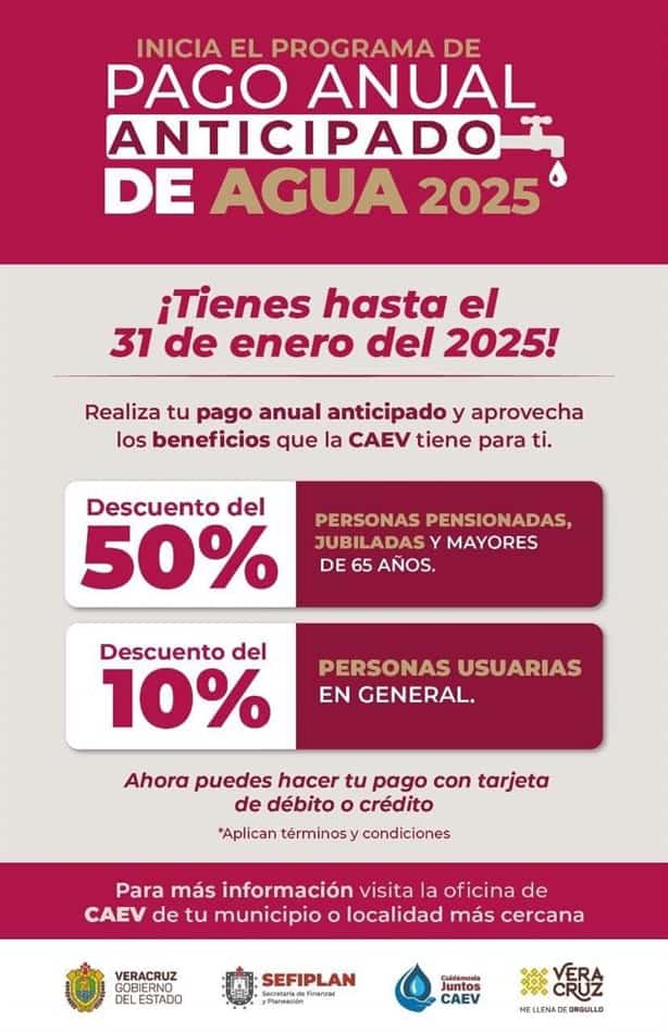 En Misantla, ya puedes realizar el pago anual anticipado del agua; te decimos cómo