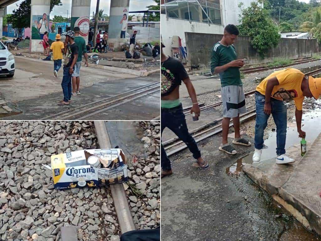 Venezolanos llegan a emborracharse a Coatzacoalcos; vecinos se inconforman